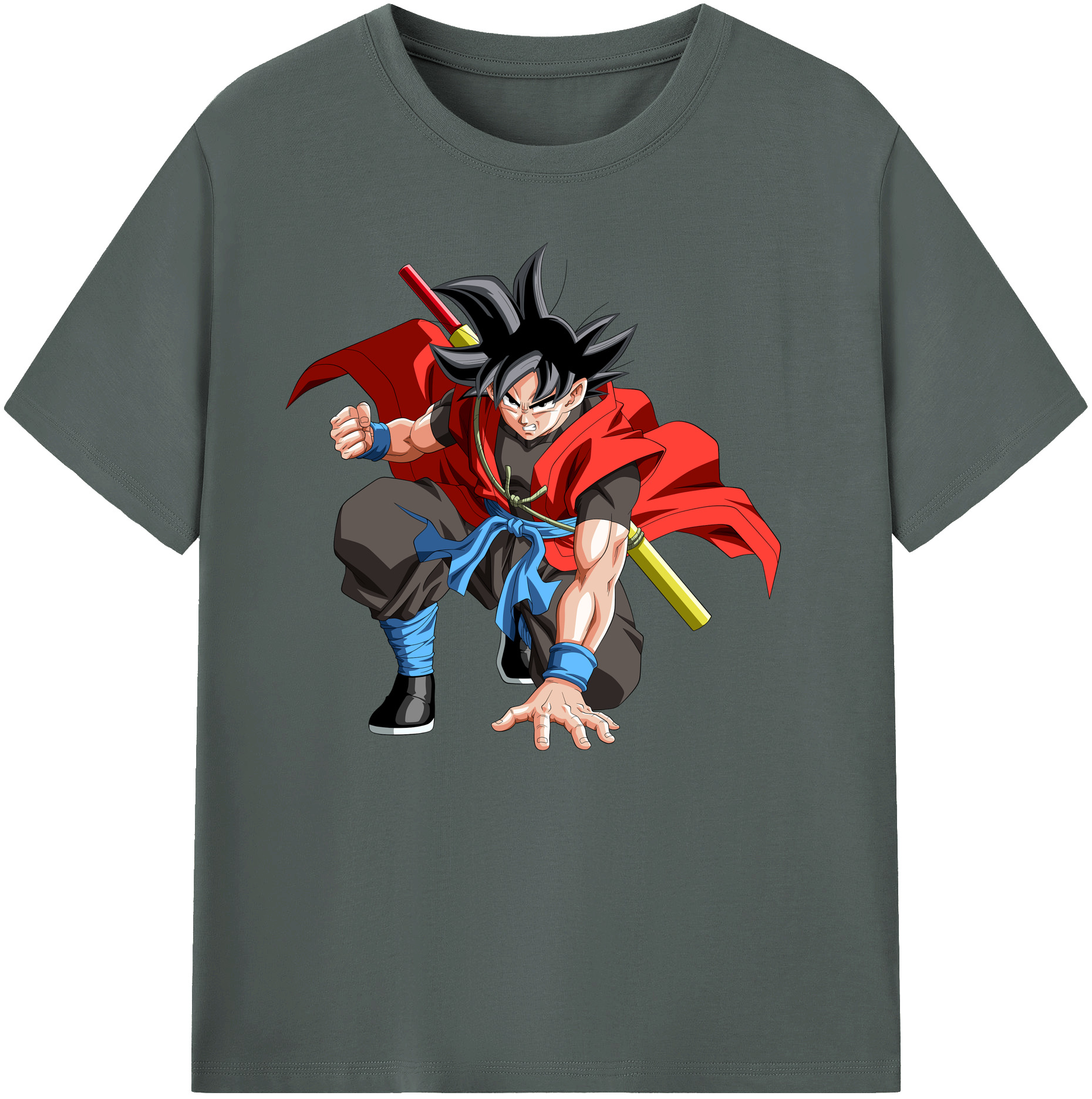 （画像用） ドラゴンボール 孫悟空（そん ごくう）Son Goku カカロット DRAGON BALL Kakarotto 綿100％ メンズ半袖Tシャツ｜肌触りやわらか＆通気性